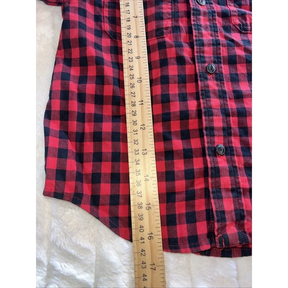 Polo Ralph Lauren Red Blue plaid long sleeve button up dress shirt sz 3T Cute